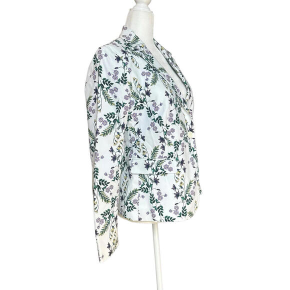 Liz Claiborne Blazer Floral Print Spring Jacket Women’s Lined Size Small NWT - Picture 3 of 8